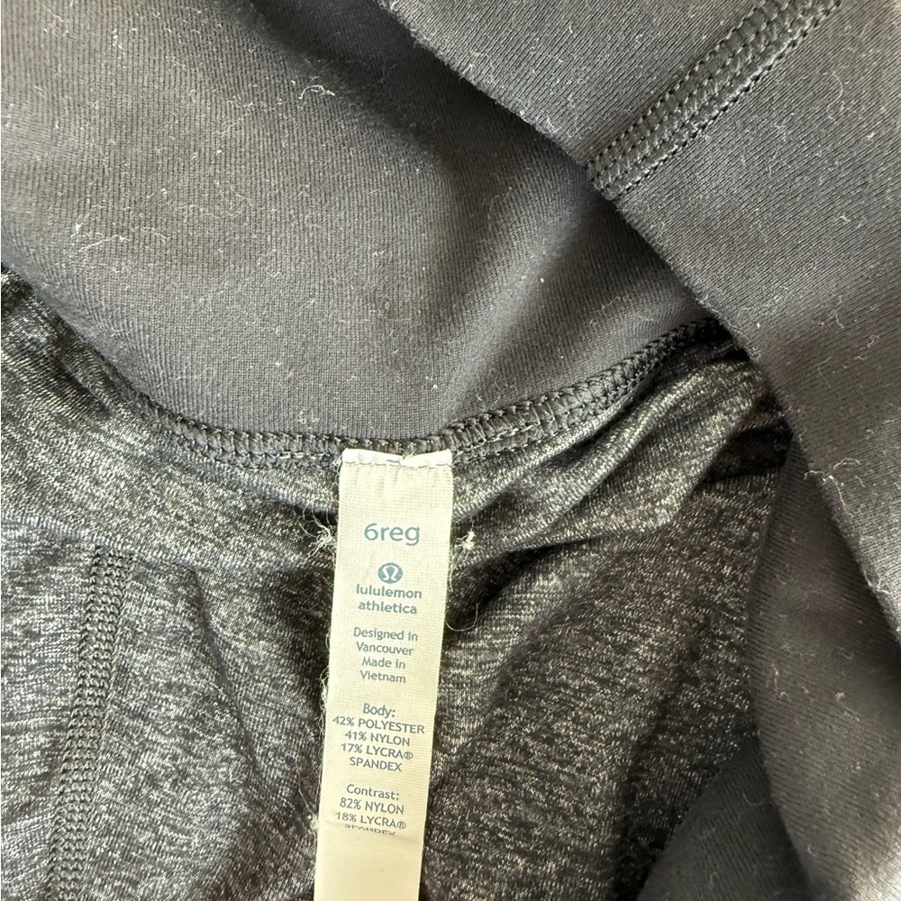 lululemon athletica Black and Gray Boot Cut Pants
